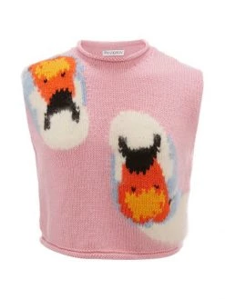 JW Anderson Sleeveless Patterned-Knit Sweater