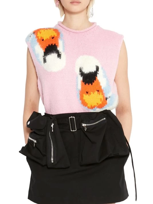 JW Anderson Sleeveless Patterned-Knit Sweater 5 JW Anderson Sleeveless Patterned-Knit Sweater - Image 3