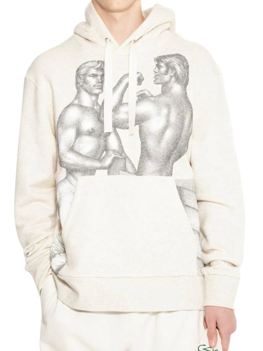 JW Anderson X Tom Of Finland Artwork Classic-Fit Hoodie Sweatshirt For Men 7 JW Anderson X Tom Of Finland Artwork Classic-Fit Hoodie Sweatshirt For Men - Image 5