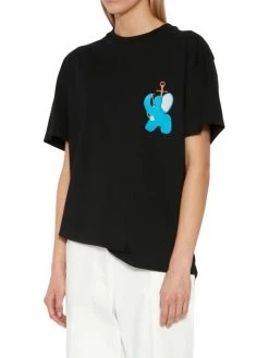 JW Anderson Elephant-Embroidered Logo T-Shirt -Deals JW Anderson And Shiseido Store unnamed file 128