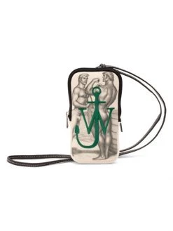 JW Anderson X Tom Of Finland Logo Zip Phone Pouch For Men