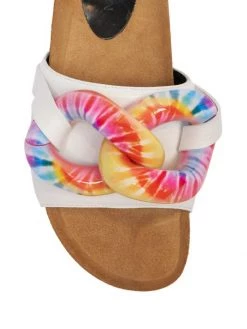 JW Anderson Tie-Dye Chain Leather Slides -Deals JW Anderson And Shiseido Store unnamed file 158