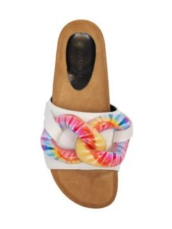 JW Anderson Tie-Dye Chain Leather Slides -Deals JW Anderson And Shiseido Store unnamed file 159