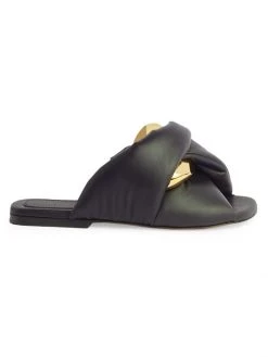 JW Anderson Twisted Leather Slip-On Sandals For Men