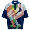 JW Anderson Oversized Printed Polo Shirt For Men -Deals JW Anderson And Shiseido Store unnamed file 172