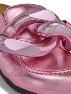 JW Anderson Chain Metallic Leather Loafers -Deals JW Anderson And Shiseido Store unnamed file 195