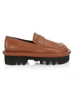 JW Anderson Bumper Leather Platform Lug-Sole Loafers Light Pastel Blue -Deals JW Anderson And Shiseido Store unnamed file 203