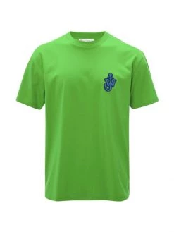 JW Anderson Anchor Patch Cotton T-Shirt For Men Orange -Deals JW Anderson And Shiseido Store unnamed file 245