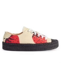 JW Anderson Strawberry-Print Espadrille Sneakers For Men