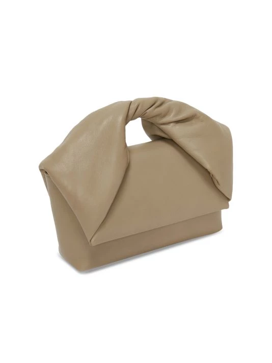 JW Anderson Mini Twister Leather Clutch-On-Chain Off White 3 JW Anderson Mini Twister Leather Clutch-On-Chain Off White - Image 2