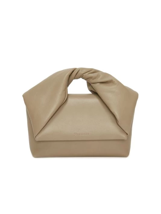 JW Anderson Mini Twister Leather Clutch-On-Chain Off White 6 JW Anderson Mini Twister Leather Clutch-On-Chain Off White - Image 5