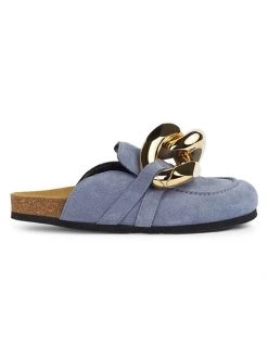 JW Anderson Chain Suede Loafers Mules