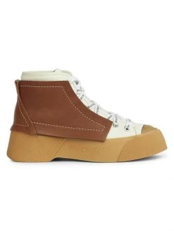 JW Anderson Leather High-Top Sneakers