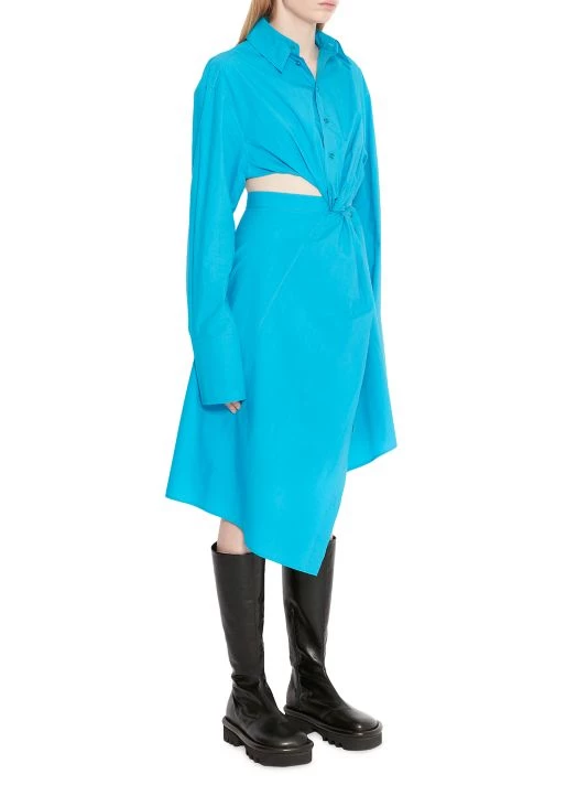 JW Anderson Asymmetric Twisted Cut Out Shirtdress 3 JW Anderson Asymmetric Twisted Cut Out Shirtdress