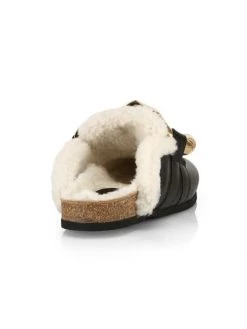 JW Anderson Chain Shearling-Lined Leather Loafer Mules -Deals JW Anderson And Shiseido Store unnamed file 351