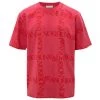 JW Anderson Oversized Grid Logo T-Shirt For Men Fuschia -Deals JW Anderson And Shiseido Store unnamed file 371