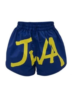 JW Anderson JWA Logo Swim Shorts For Men Navy Yellow -Deals JW Anderson And Shiseido Store unnamed file 376