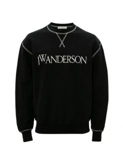 JW Anderson Inside-Out Embroidered Sweatshirt For Men Black -Deals JW Anderson And Shiseido Store unnamed file 390