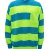 JW Anderson Rugby Stripe Crewneck Sweater Blue Green -Deals JW Anderson And Shiseido Store unnamed file 410