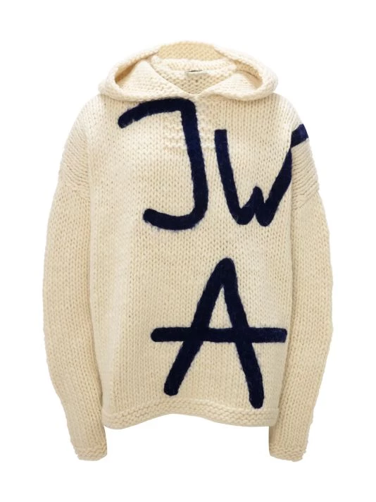 JW Anderson Handknit JWA Chunky Hoodie For Men 3 JW Anderson Handknit JWA Chunky Hoodie For Men