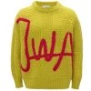 JW Anderson JWA Crewneck Cable Sweater For Men Khaki Yellow -Deals JW Anderson And Shiseido Store unnamed file 455
