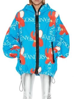 JW Anderson Oversized Hooded Abstract & Logo-Printed Jacket -Deals JW Anderson And Shiseido Store unnamed file 5