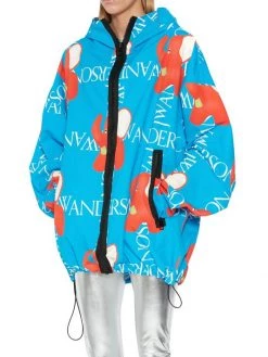 JW Anderson Oversized Hooded Abstract & Logo-Printed Jacket -Deals JW Anderson And Shiseido Store unnamed file 6